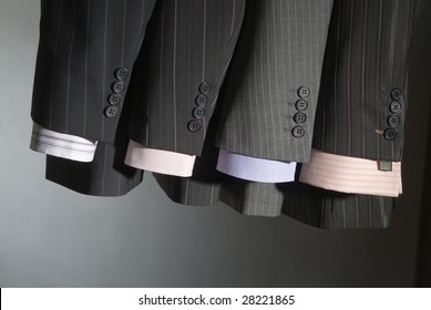 Men's Business Pinstripe Suit