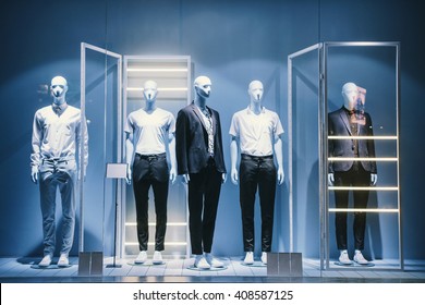 Mens Clothing In A Retail Store.