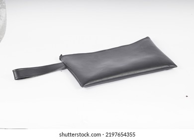 Men's Clutch Wallet Isolated On A White Background 