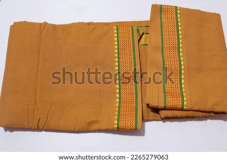 Mens Cotton Dhoti Isolated on White Background