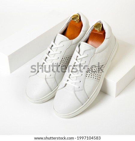 Men's fashion sport shoes.  Advertisment concept. Footwear. Comfortable, design