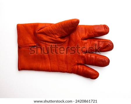Men's gloves on a white background.