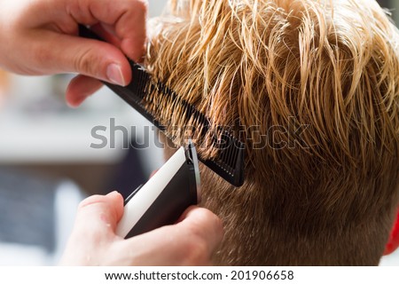 Mens Haircut Clipper Barber Shop Stock Photo Edit Now 201906658