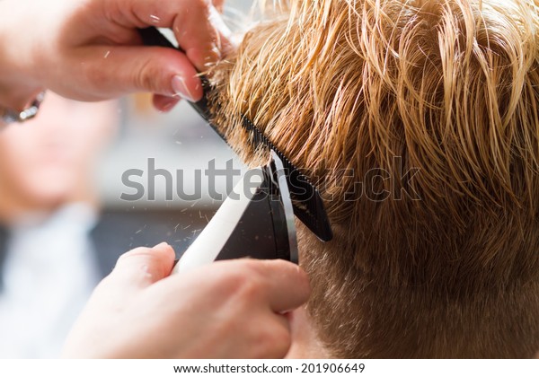 Mens Haircut Clipper Barber Shop Stock Photo Edit Now 201906649