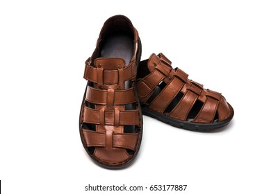 all leather sandals