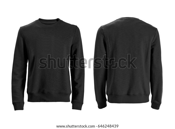 Mens Long Sleeve Tshirt Front Back Stock Photo (Edit Now) 646248439