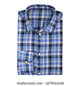 Men's plaid folded shirt with collar - Powered by Shutterstock