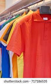 Men's Polo Shirts On A Hanger