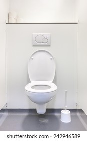 Mens Restroom In An Public Building In White