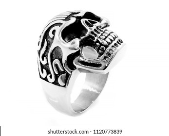 Mens Ring Skull Stainless Steel One Stock Photo 1120773839 | Shutterstock