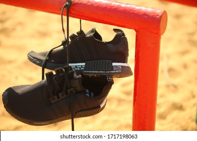 men's shoes new black sports brand adidas model NMD_R1.Belarus,Minsk,2020