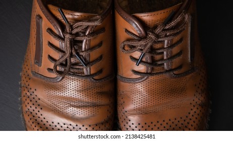 Mens Shoes On Black Background Style Stock Photo 2138425481 | Shutterstock