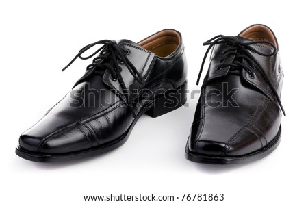 Mens shoes with white background