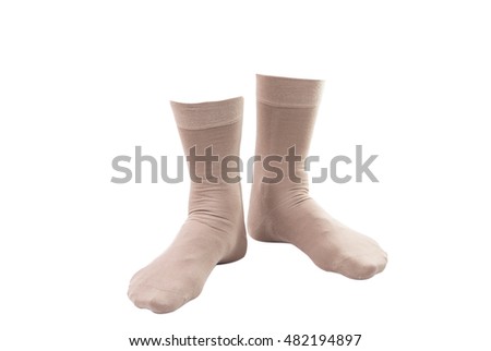 men's socks isolated on white background