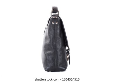 Men's Solid Leather Bag Close Up