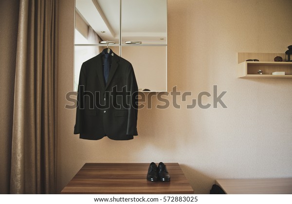 hanging suit