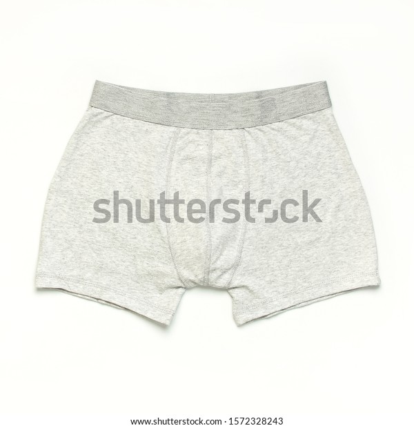 Mens Underwear Gray Underpants On White Stock Photo 1572328243 ...