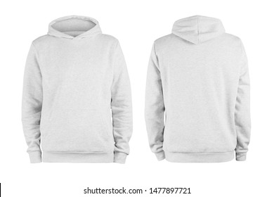 Mens White Blank Hoodie Templatefrom Two Stock Photo (Edit Now) 1477897721