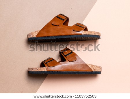 men's and women's (unisex) fashion leather sandals