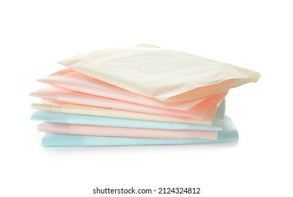 Menstrual Pads Isolated On White Background