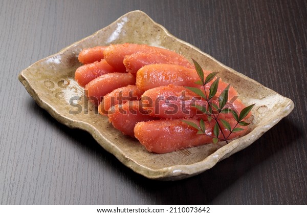 Mentaiko is popular as a processed\
food made by salting and fermenting Alaska pollack\
eggs.