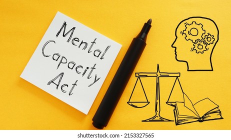 Mental capacity act is shown using a text