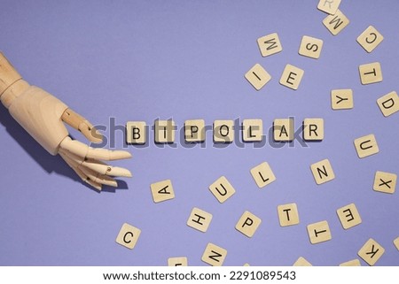 Mental disorders concept - composition for Bipolar disorder