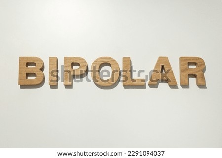 Mental disorders concept - composition for Bipolar disorder