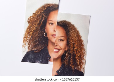 844 Split in half face Images, Stock Photos & Vectors | Shutterstock