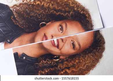 Half Happy Sad High Res Stock Images Shutterstock