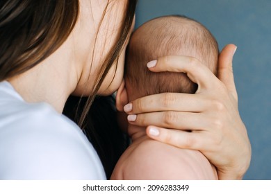 Mental Health in Postpartum Time. Maternal Mental Health. Pregnancy And Postpartum Disorders, postpartum baby blues, depression. Portrait of mother and newborn baby