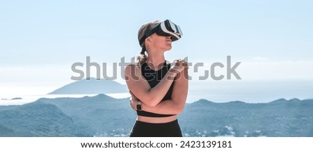 Similar – Image, Stock Photo Immerse yourself in virtual worlds