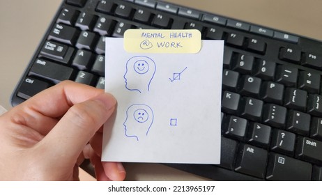 Mental Health At Work Awareness Concept 