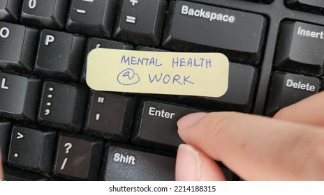 Mental Health At Work Awareness Concept 