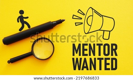 Mentor Wanted is shown using a text