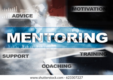 Mentoring. Education concept. E-Learning. Success.