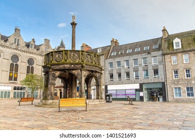 Mercat Cross In Aberdeen, Scotland