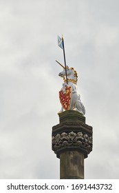 Mercat Cross Monument In Edinburgh