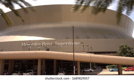 Mercedes Benz Superdome In New Orleans - NEW ORLEANS, LOUISIANA - APRIL 17, 2016