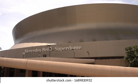 Mercedes Benz Superdome In New Orleans - NEW ORLEANS, LOUISIANA - APRIL 17, 2016