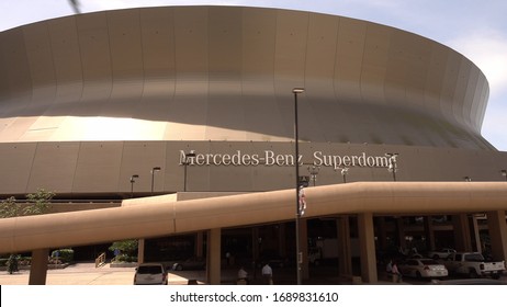 Mercedes Benz Superdome In New Orleans - NEW ORLEANS, LOUISIANA - APRIL 17, 2016