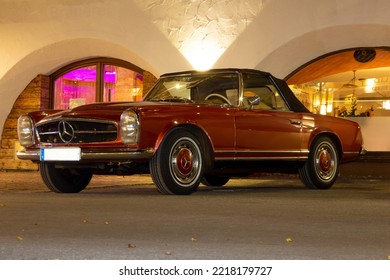 Mercedes Convertible Of The Series W 113 (1963 To 1971) Seefeld (TyrolAustria) On October 18, 2022