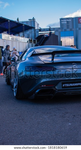 Mercedes-Benz GT Custom.Tsunami Picnic\
Festival. Russia, St. Petersburg, September 19,\
2020