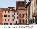 Merchant house, in Italian language Casa del Mercante, built in 1455. Example of gothic and renaissance architecture.