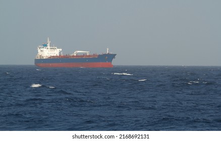 Merchant Ship Carrying Crude Oil Underway Stock Photo 2168692131 ...