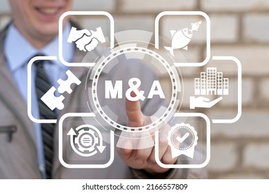 Mergers and acquisitions business concept. Merger and Acquisition Corporate Cooperation Companies. M and A enterprises cooperate, collaborate and partnership.