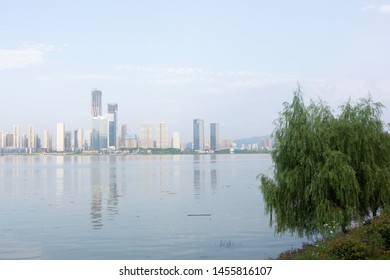 Merging Point Of Xiang River And Liuyang River