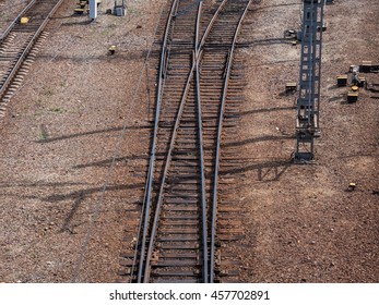 Merging Railroad Tracks.