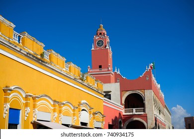 Merida City Town Hall Of Yucatan In Mexico