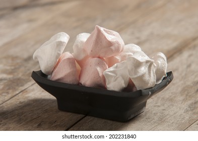 Meringue Cookies In Bowl 